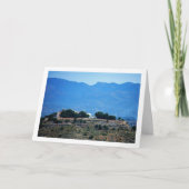 Uitzichten vanuit Lliria, Valencia, Spanje Kaart (Voorkant)