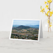 Uitzichten vanuit Lliria, Valencia, Spanje Kaart (Gele Bloem)