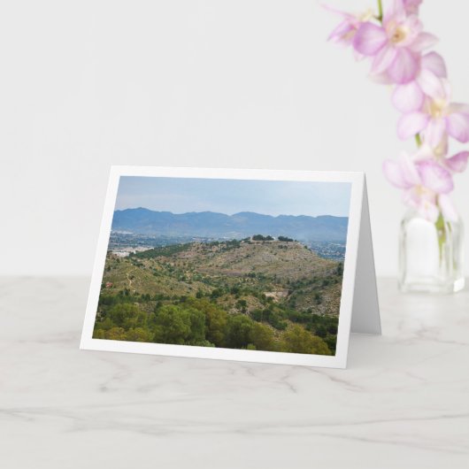 Uitzichten vanuit Lliria, Valencia, Spanje Kaart (Orchidee)