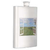 Uitzichten venster Koeien Galloway, Hip Flask Flacon (Rechts)