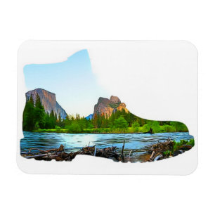 Uitzichten voor wandelaars magneet