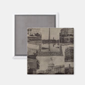 Uitzichten Washington, DC Magneet (Voorkant / Achterkant)