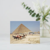 Uitzichtplatform rond de piramide van Cheops Briefkaart (Staand voorkant)