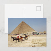 Uitzichtplatform rond de piramide van Cheops Briefkaart (Voorkant / Achterkant)