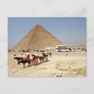 Uitzichtplatform rond de piramide van Cheops Briefkaart
