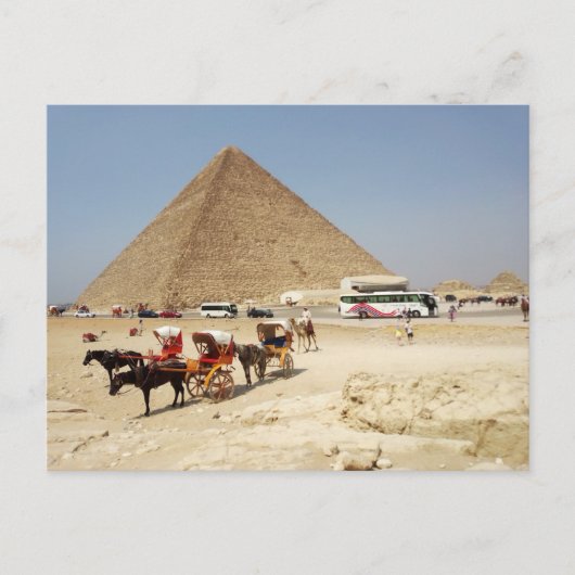 Uitzichtplatform rond de piramide van Cheops Briefkaart (Voorkant)