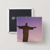Uitzichtpunt, Christusbeeld bij Corcovado, 704 Vierkante Button 5,1 Cm (Voorkant /achterkant)