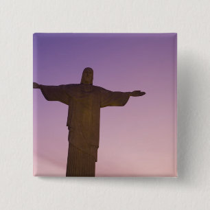 Uitzichtpunt, Christusbeeld bij Corcovado, 704 Vierkante Button 5,1 Cm