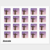 Uitzichtpunt, Christusbeeld bij Corcovado, 704 Vierkante Sticker (Vel)