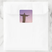 Uitzichtpunt, Christusbeeld bij Corcovado, 704 Vierkante Sticker (Tas)
