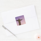 Uitzichtpunt, Christusbeeld bij Corcovado, 704 Vierkante Sticker (Envelop)