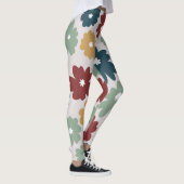  uitzien bloem gemengde kleuren groen leggings (Rechts)