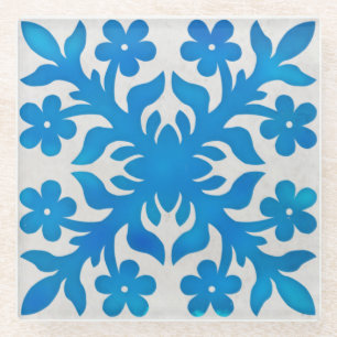  uitziend hawaïaans kantelpatroon glazen onderzetter