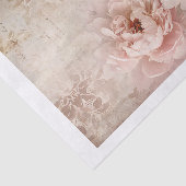  uitziende grote roze rozen en tekst collage tissuepapier (Detail)