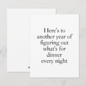 Uitzoeken Diner Humor Kaart voor koppels - Grappig (Voorkant / Achterkant)