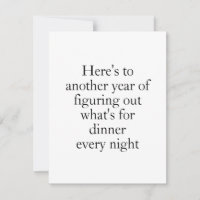 Uitzoeken Diner Humor Kaart voor koppels - Grappig