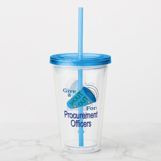 Uitzoeken voor aanbesteders acryl drinkbeker (Voorkant)