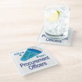 Uitzoeken voor aanbesteders glazen onderzetter (Schuin)