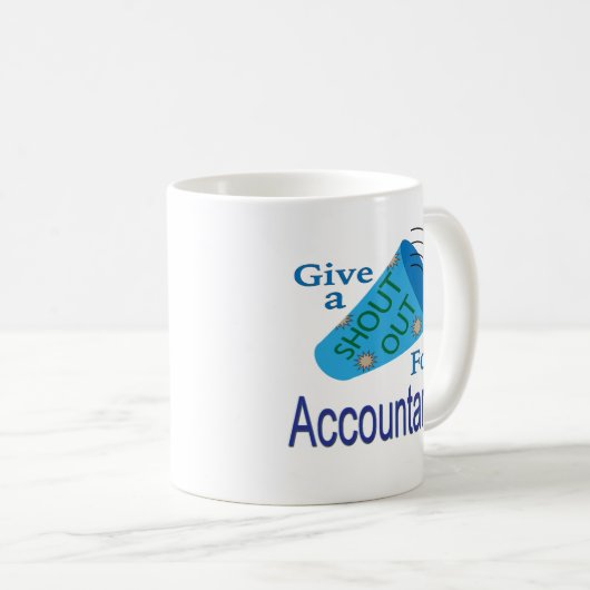 Uitzoeken voor accountants koffiemok (Voorkant rechts)