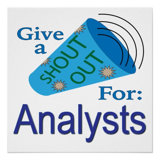 Uitzoeken voor analisten perfect poster (Voorkant)