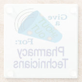 Uitzoeken voor apothekers glazen onderzetter (Achterkant)