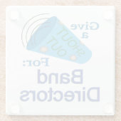 Uitzoeken voor banddirecteuren glazen onderzetter (Achterkant)