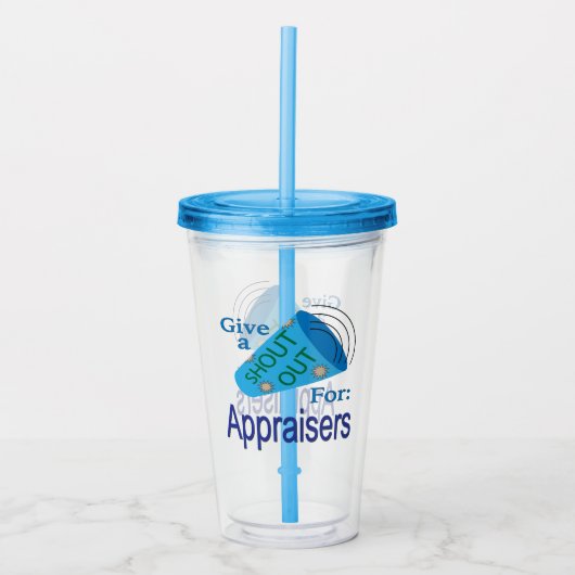 Uitzoeken voor beoordelaars acryl drinkbeker (Voorkant)