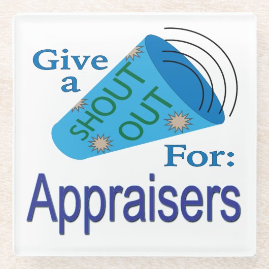 Uitzoeken voor beoordelaars glazen onderzetter (Voorkant)