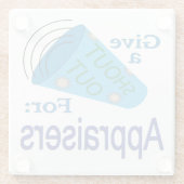 Uitzoeken voor beoordelaars glazen onderzetter (Achterkant)