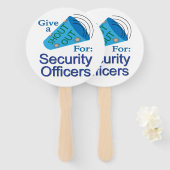 Uitzoeken voor beveiligingsfunctionarissen handwaaier (Voorkant en achterkant)