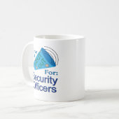 Uitzoeken voor beveiligingsfunctionarissen koffiemok (Voorkant links)