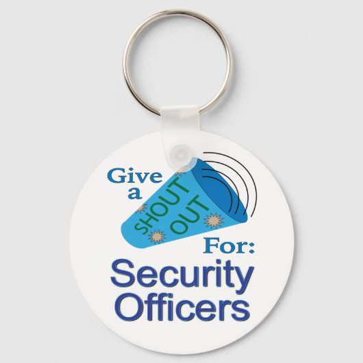 Uitzoeken voor beveiligingsfunctionarissen sleutelhanger (Voorkant)