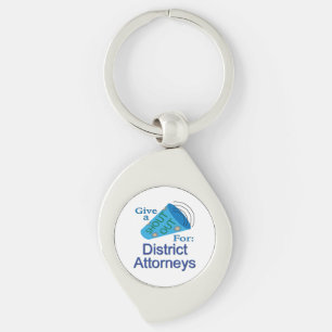 Uitzoeken voor districtsadvocaten sleutelhanger