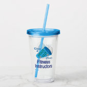 Uitzoeken voor fitnessinstructies acryl drinkbeker (Achterkant)