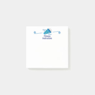 Uitzoeken voor fitnessinstructies post-it® notes