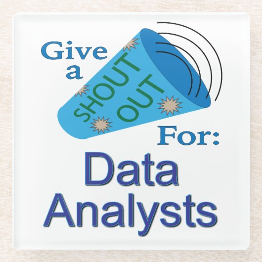 Uitzoeken voor gegevensanalisten glazen onderzetter (Voorkant)