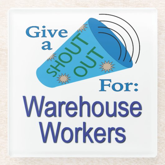 Uitzoeken voor huisarbeiders glazen onderzetter (Voorkant)