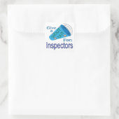 Uitzoeken voor inspecteurs vierkante sticker (Tas)