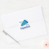 Uitzoeken voor inspecteurs vierkante sticker (Envelop)