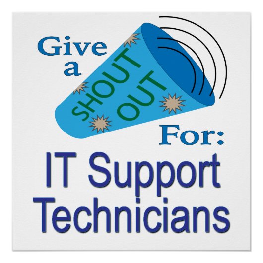 Uitzoeken voor IT-supporttechnici Perfect Poster (Voorkant)
