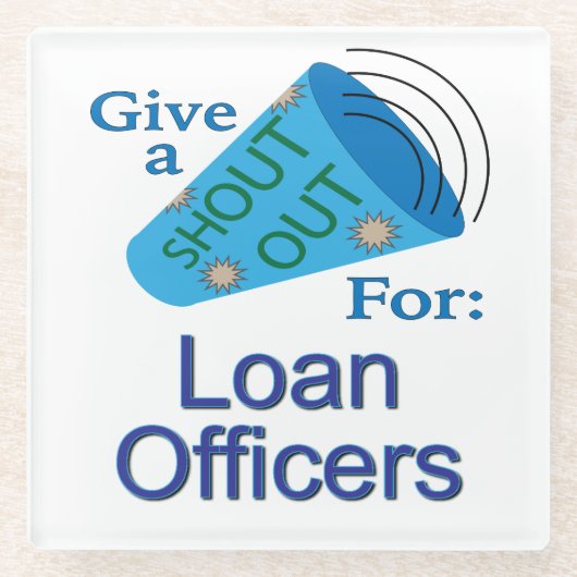 Uitzoeken voor lenende officieren glazen onderzetter (Voorkant)