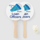 Uitzoeken voor lenende officieren handwaaier (Voorkant en achterkant)