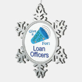 Uitzoeken voor lenende officieren tin sneeuwvlok ornament (Rechts)