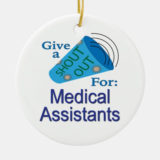 Uitzoeken voor medische assistenten keramisch ornament (Voorkant)