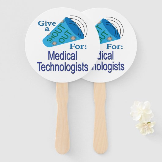 Uitzoeken voor medische technologen handwaaier (Voorkant en achterkant)