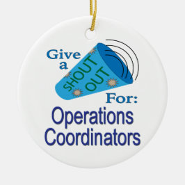 Uitzoeken voor operationele coördinatoren keramisch ornament