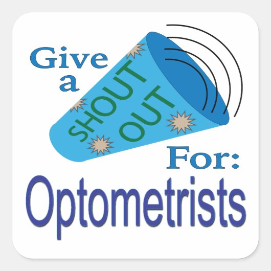 Uitzoeken voor optometristen vierkante sticker (Voorkant)