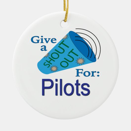 Uitzoeken voor piloten keramisch ornament (Voorkant)