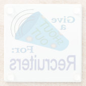 Uitzoeken voor recruiters glazen onderzetter (Achterkant)