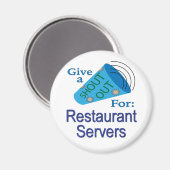 Uitzoeken voor restaurantservers magneet (Voorkant / Achterkant)